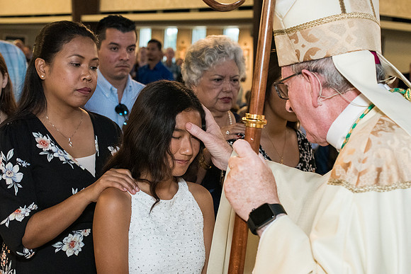 Confirmations at St. Vincent de Paul, Wildwood 1206