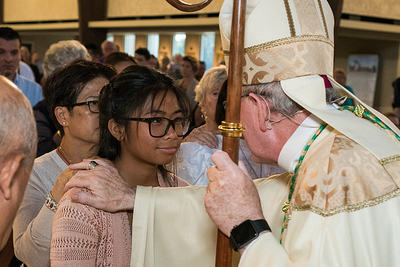 Confirmations at St. Vincent de Paul, Wildwood 1205