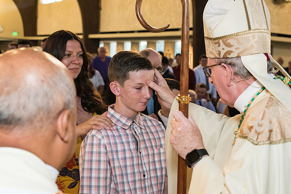 Confirmations at St. Vincent de Paul, Wildwood 1202